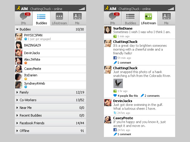 AIM Blackberry